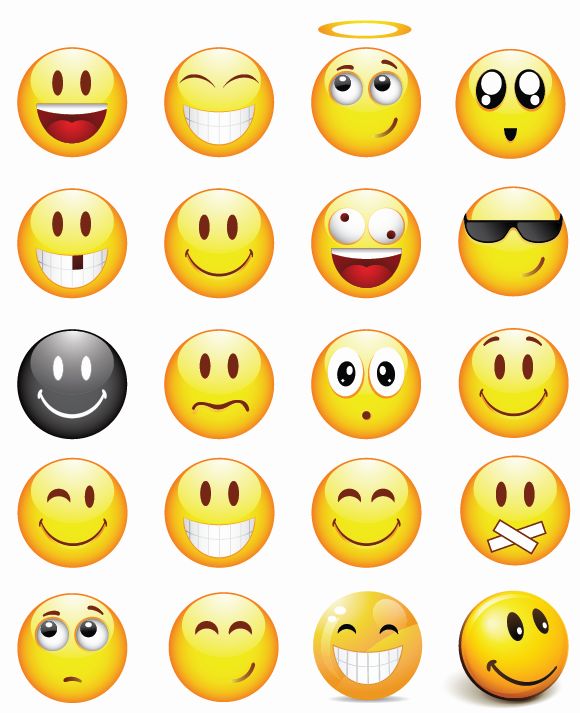 free vector Cool Smilies Vector Icon Set